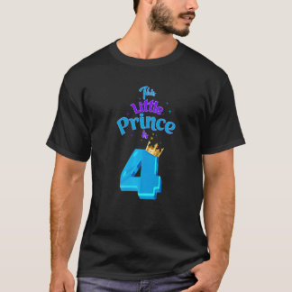 Camiseta Este Principito Es Rey De 4 Años De Edad