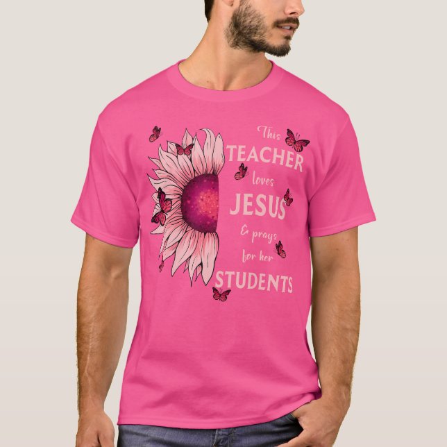 Camiseta Este Profesor Ama A Jesús Y A P (Anverso)