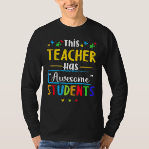 Camiseta Este profesor tiene conciencia del autismo estudia