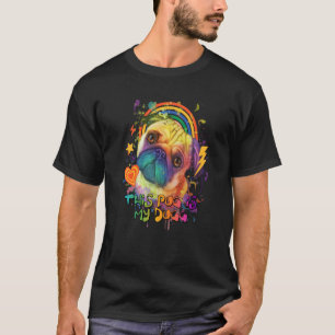 Camiseta Este Pug Es Mi Humor De Papá Perro De Perro Para P