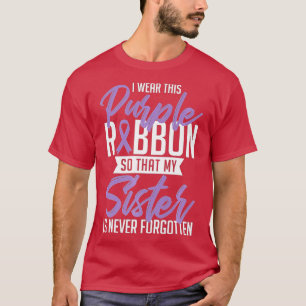Camiseta Este regalo del día de la sobredosis de Cinta Púrp