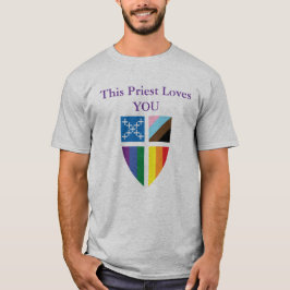 Camiseta Este sacerdote episcopal te ama