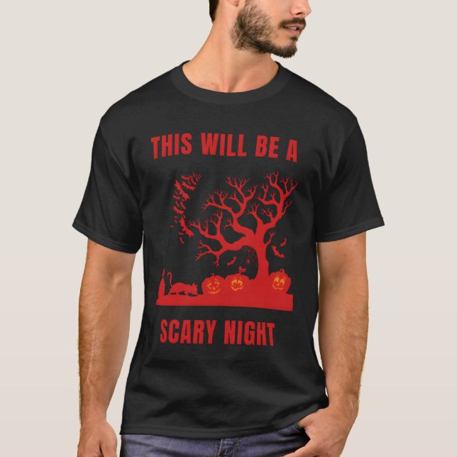 Camiseta Este será un regalo de Halloween Noche de Miedo (Anverso)