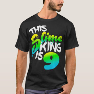 Camiseta Este Slime King Es 9 Divertido Cumpleaños Fiesta P