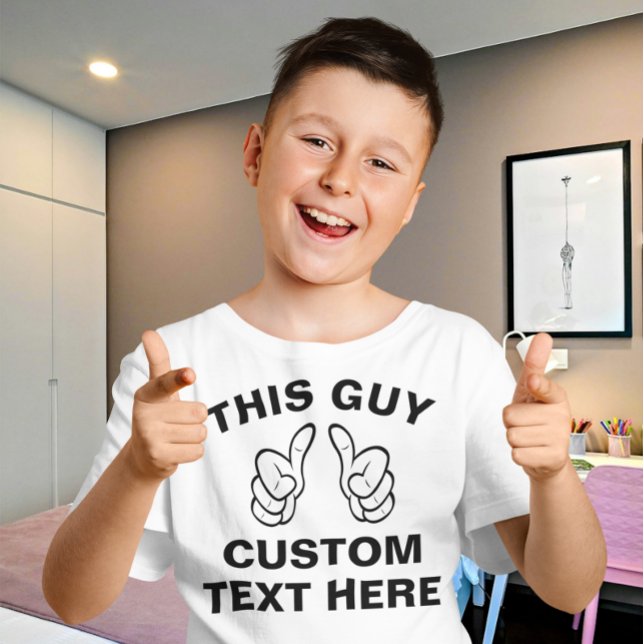 Camiseta Este tipo agrega su propio texto aquí (Subido por el creador)