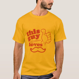 Camiseta Este tipo ama al bigote