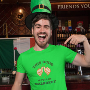 Camiseta Este tipo está lleno de Malarkey St. Patrick's Day