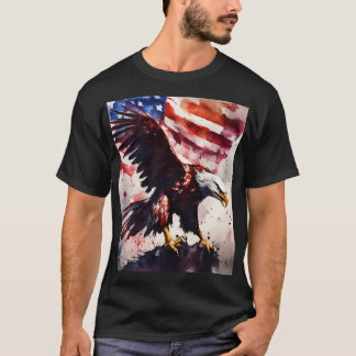 Camiseta Este título destaca el tema patriótico y el