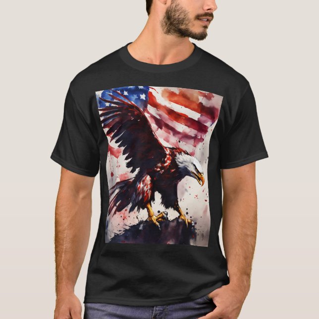 Camiseta Este título destaca el tema patriótico y el (Anverso)