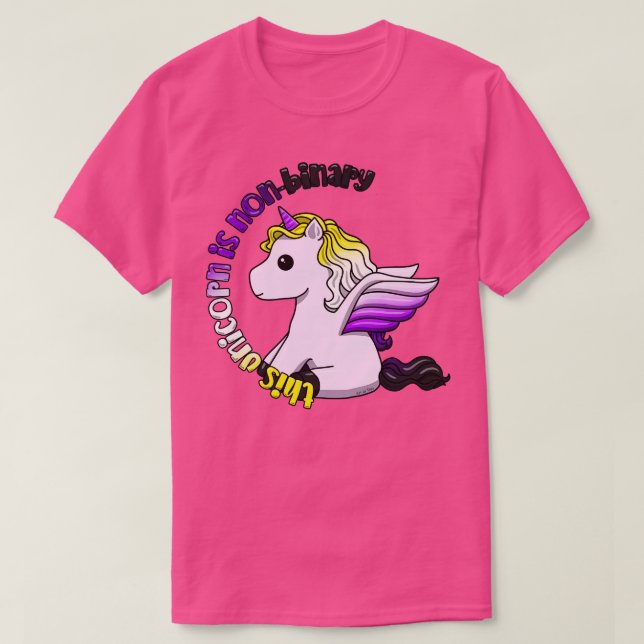 Camiseta Este unicornio no es binario (Diseño del anverso)