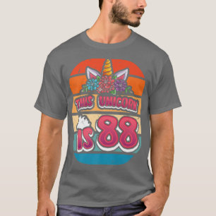 Camiseta Este unicornio tiene 88 años, Chica 88