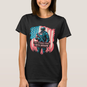 Camiseta Este veterano está con Ucrania Apoya a Ucrania V