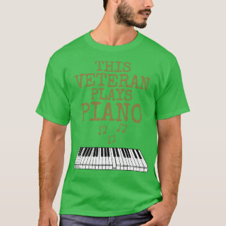 Camiseta Este veterano toca músico pianista