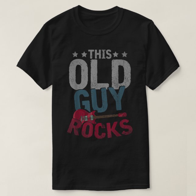 Camiseta Este Viejo Hombre Rodea Al Músico Guitarista De Mú (Diseño del anverso)