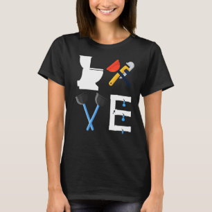 Camiseta Estea del contratista de fontanería de tubería de