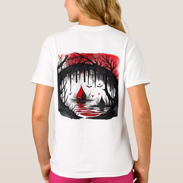 Camiseta Esteban estilo gimmel, diseño, acuarela, acuarela (Reverso)