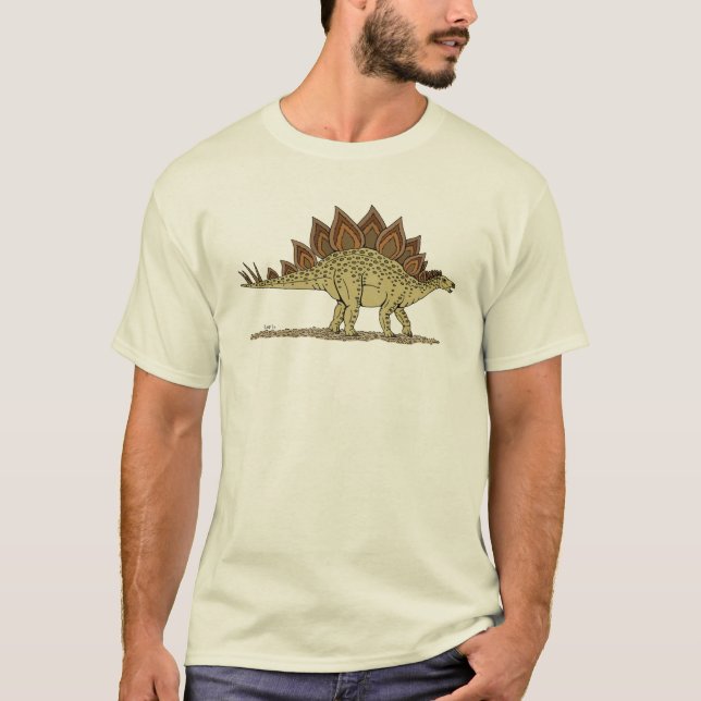 Camiseta Estegosaurio de Dinosaurio Jurásico (Anverso)