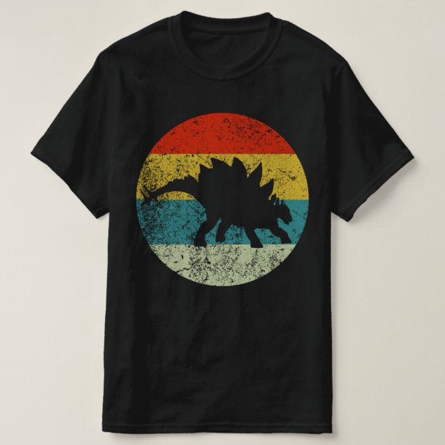 Camiseta estegosaurus retro vintage (Diseño del anverso)
