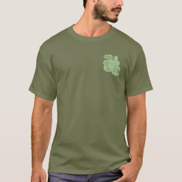 Camiseta Esténcil de Waxwing Cedar- Verde fatiga- Bolsillo 