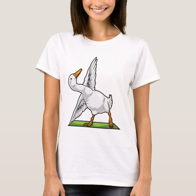 Camiseta Estera de yoga de pato (Anverso)