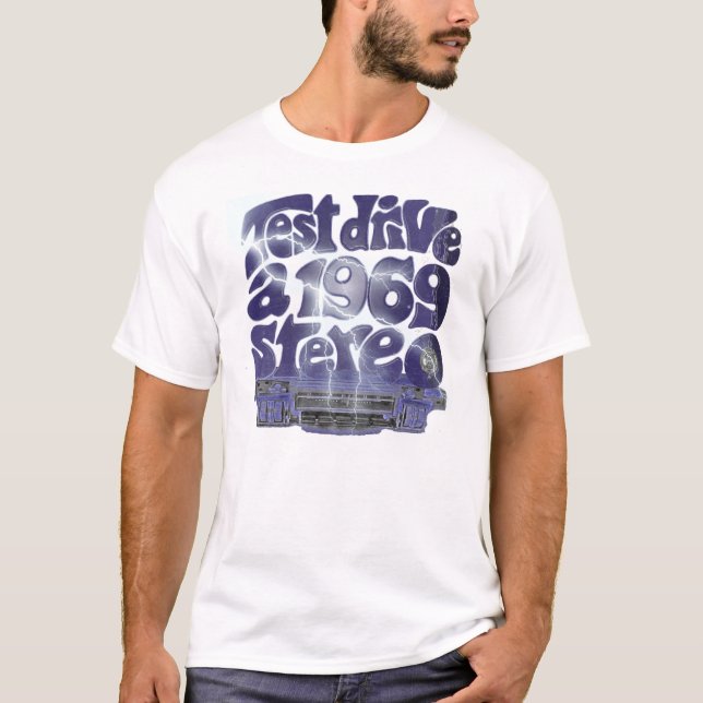 Camiseta Estéreo del vintage 1969 (Anverso)