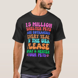 Camiseta Esterilizar castrar mascotas refugio rescate veter