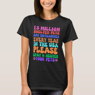 Camiseta Esterilizar castrar mascotas refugio rescate veter