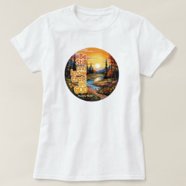 Camiseta Estése quieto y sepa que yo soy Dios Versículo de 