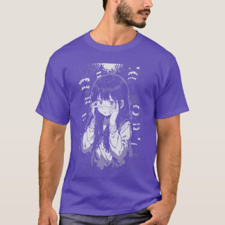 Camiseta Estética Anime Manga Horror Harajuku Gótico Grunge