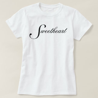 Camiseta estética básica chic "Cariño" script