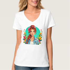 Camiseta Estética Chica adolescente - Retrato Personalizado