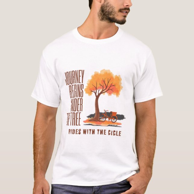Camiseta estética "Círculo de la Vida" inspirada e (Anverso)