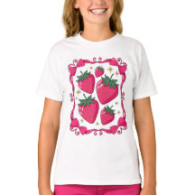 Estética Coqueta de Fresa Lazo Rosa Diseño Adorabl