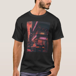 Camiseta Estética cyberpunk retro lo-fi indie de Tokio Japó
