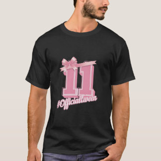Camiseta Estética de 11 años Chica de cumpleaños beige Coq