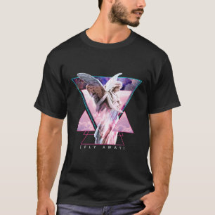 Camiseta Estética de alas de estatua de ángel Vaporwave que