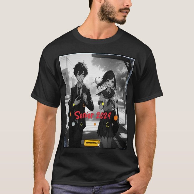 Camiseta Estética de Anime Falsa Senior 2024 (Anverso)