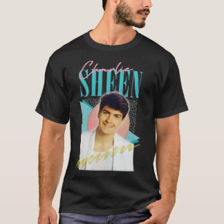 Camiseta Estética de Charlie Sheen de los años 80
