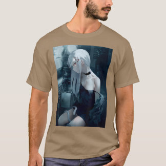 Camiseta Estética de chica de anime Waifu Otaku japonés