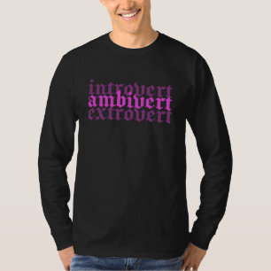 Camiseta Estética de chica E introvertida ambivertida Chica