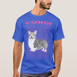 Camiseta Estética de Corgi Pastel