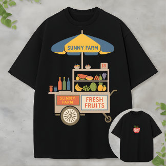 Camiseta Estética de frutas frescas del mercado de agricult