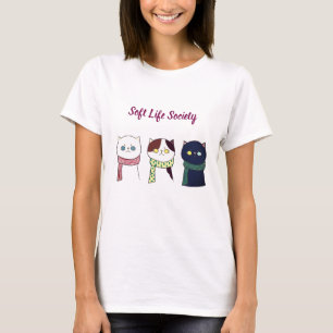 Camiseta estética de gato acogedor de Soft Life So