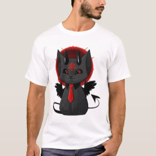Camiseta estética de gato demonio lindo Kawaii Got