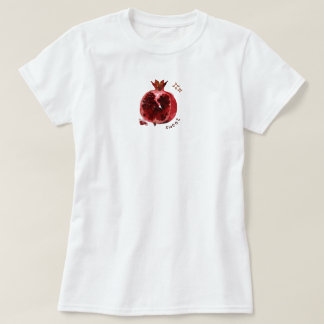 Camiseta Estética de granada roja vino fresco verano
