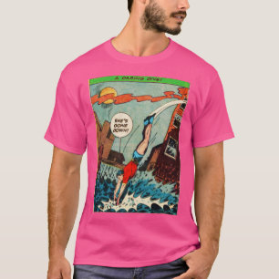 Camiseta Estética de historietas antiguas de Super Hero Res