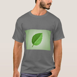 Camiseta estética de hoja elegante de la naturalez