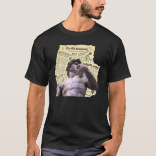 Camiseta Estética de la Academia Oscura Estatua de David de