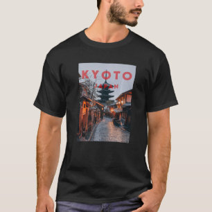 Camiseta Estética de la antigua calle de Kyoto Japón Vintag