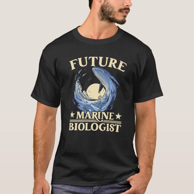 Camiseta Estética de la biología de la biología marina futu (Anverso)